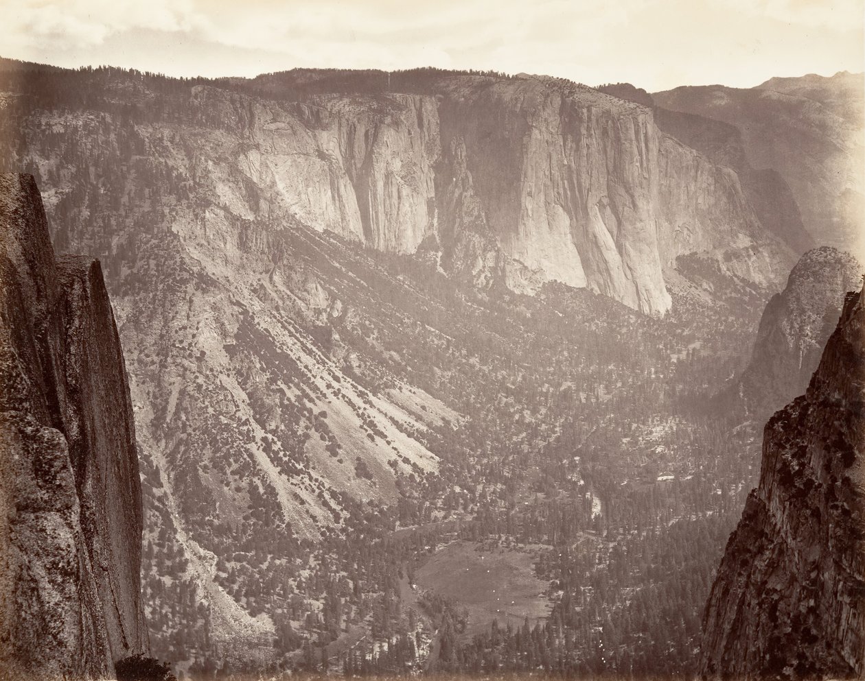 Yosemitské údolí, ca. 1872, vytištěno ca. 1876. od Carleton Emmons Watkins