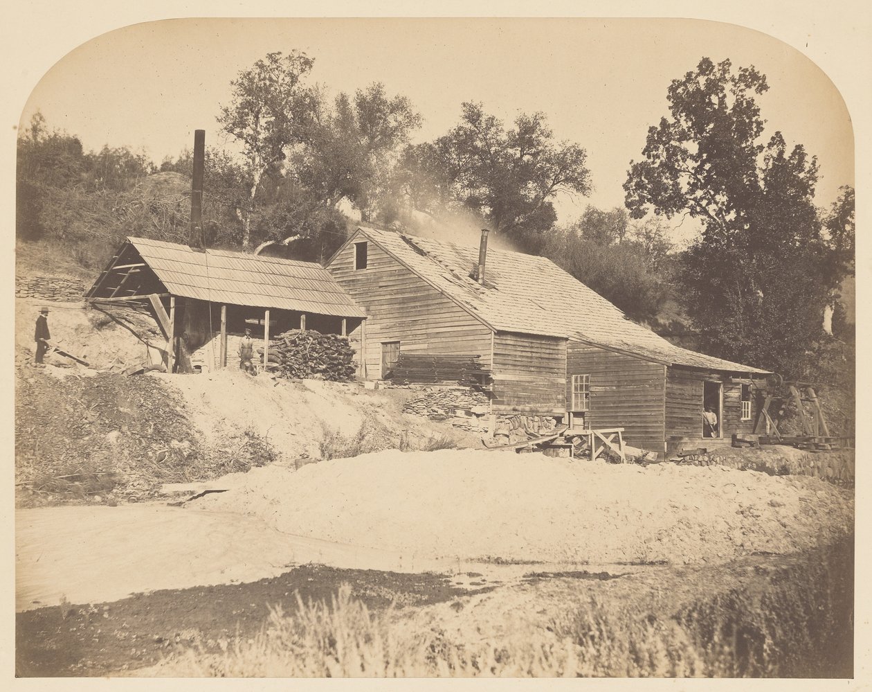 [Agua Fria Mill] od Carleton Watkins