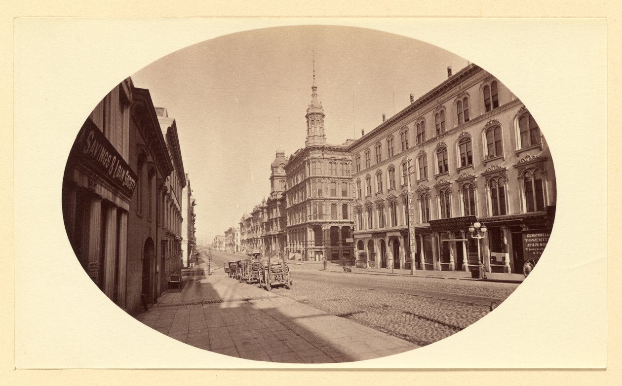 [Cal. St. z Montg. St., S.F./ 3679] od Carleton Watkins