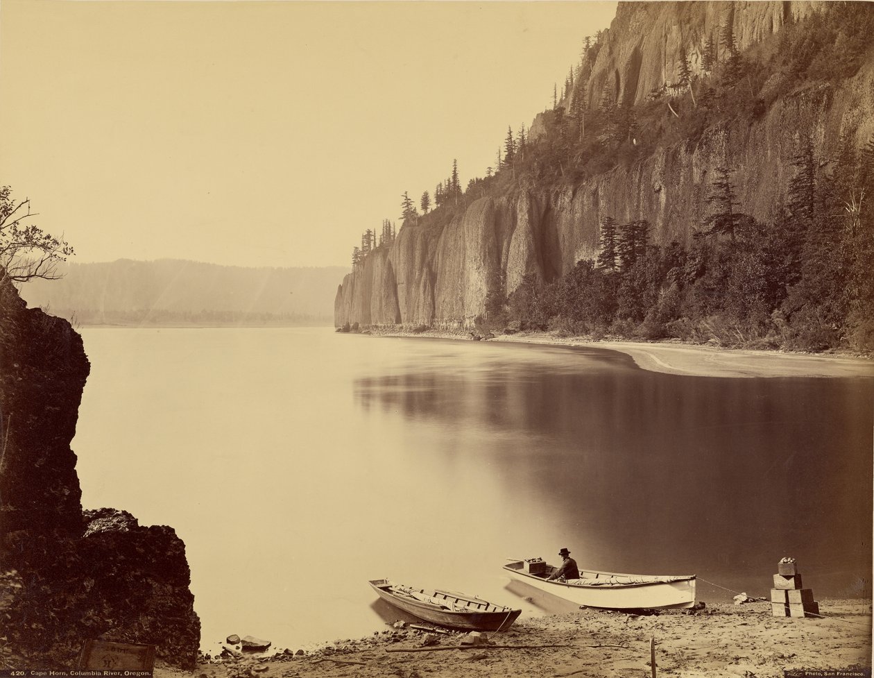 Mys Horn, řeka Columbia, Oregon od Carleton Watkins