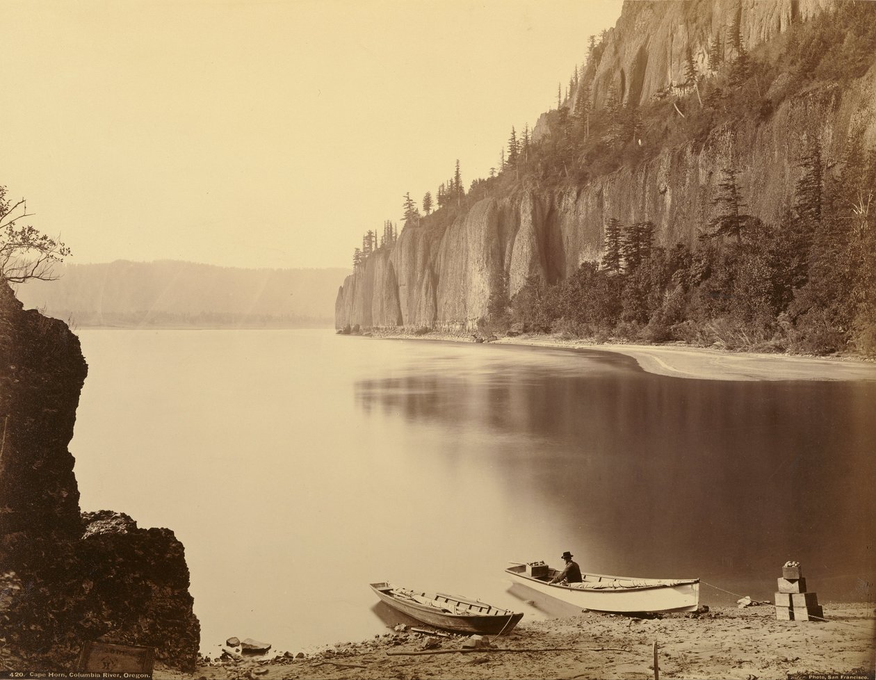Cape Horn, řeka Columbia, Oregon od Carleton Watkins