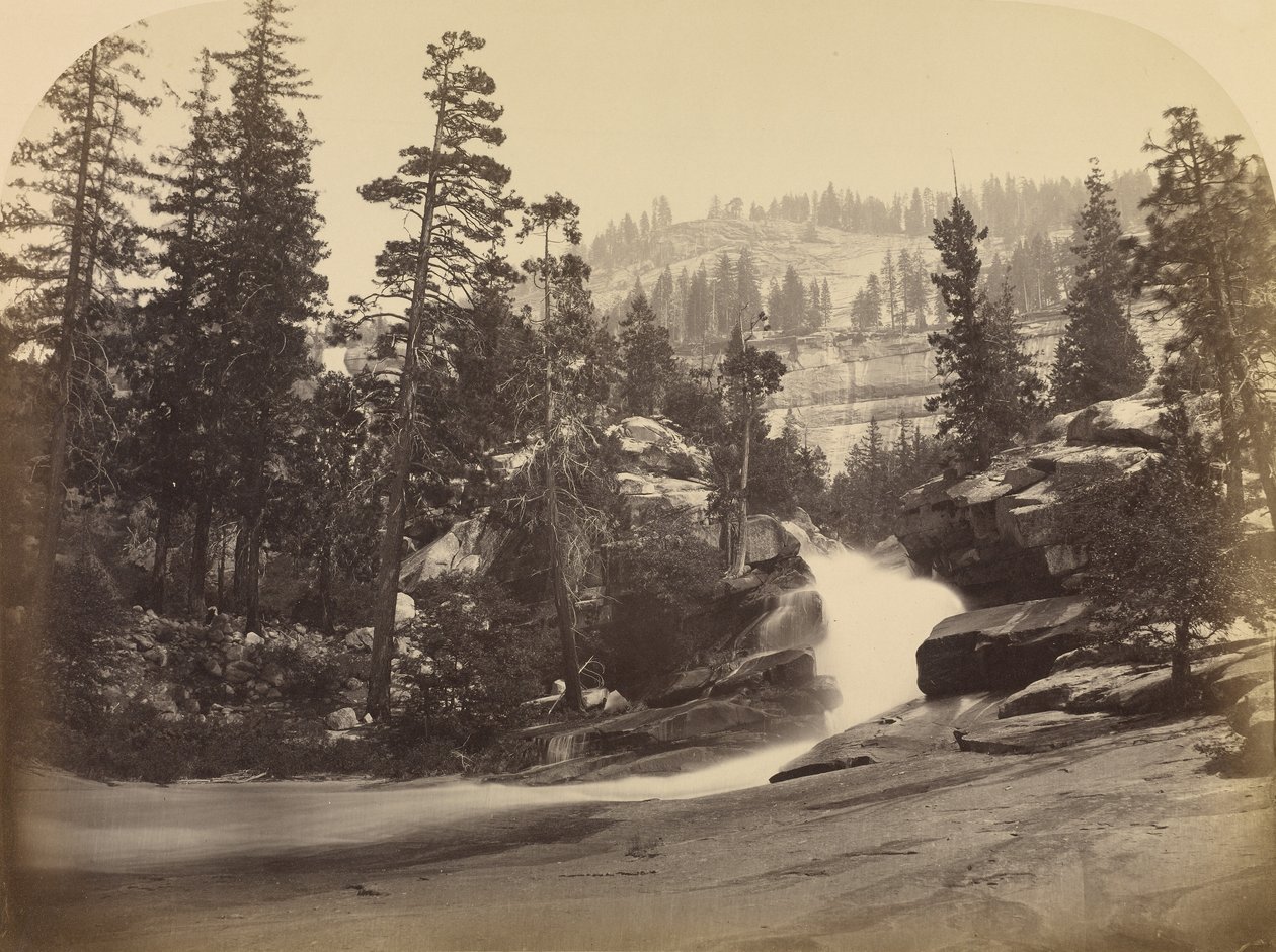 Vodopád - Nevada Fall - 700 stop, Yosemite od Carleton Watkins