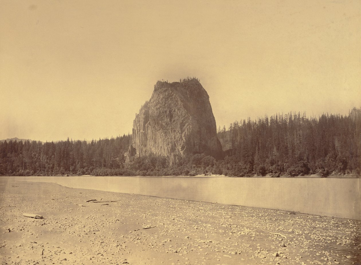 [Castle Rock, řeka Columbia] od Carleton Watkins