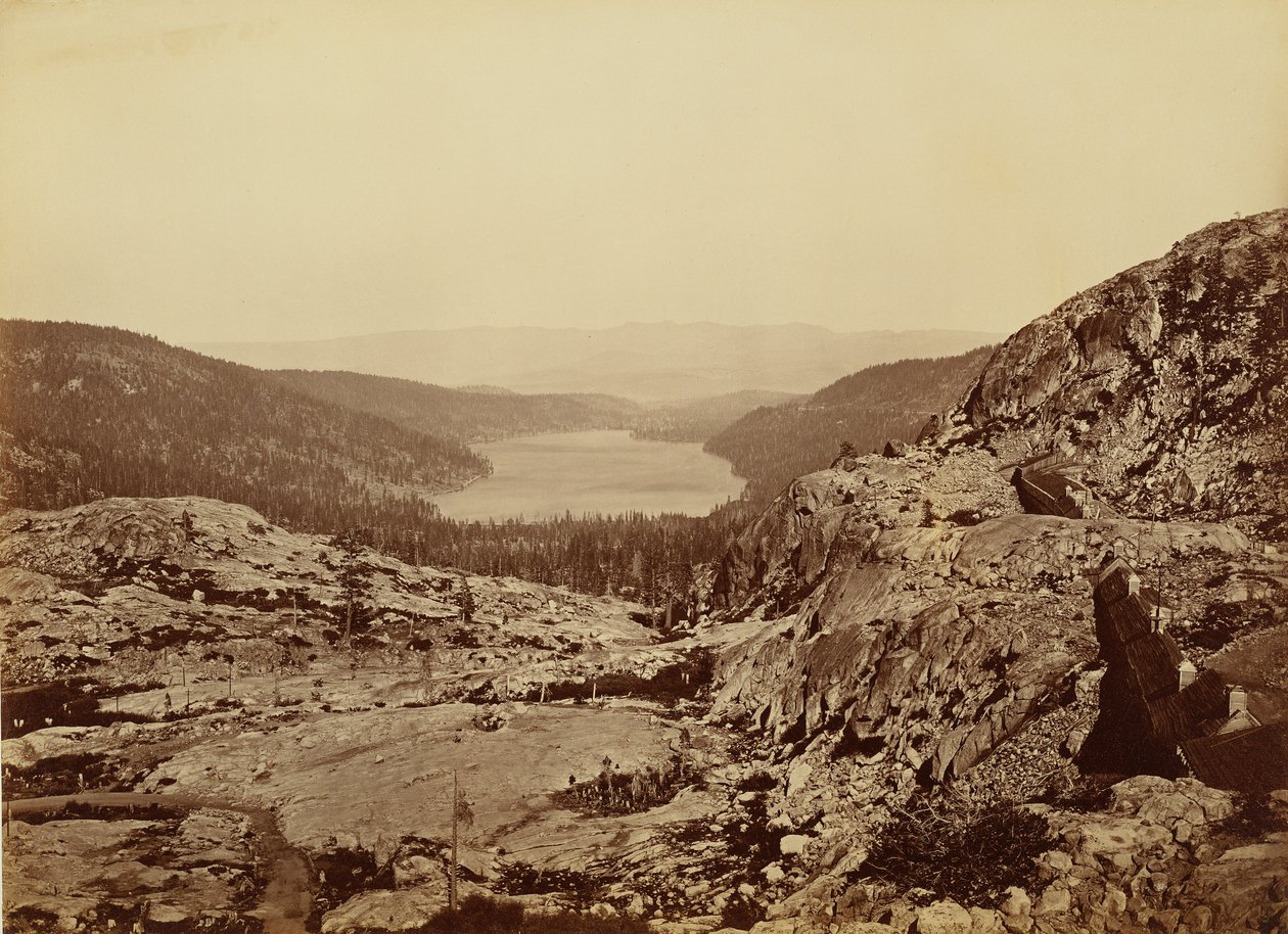 Jezero Donner, C.P.R.R. od Carleton Watkins