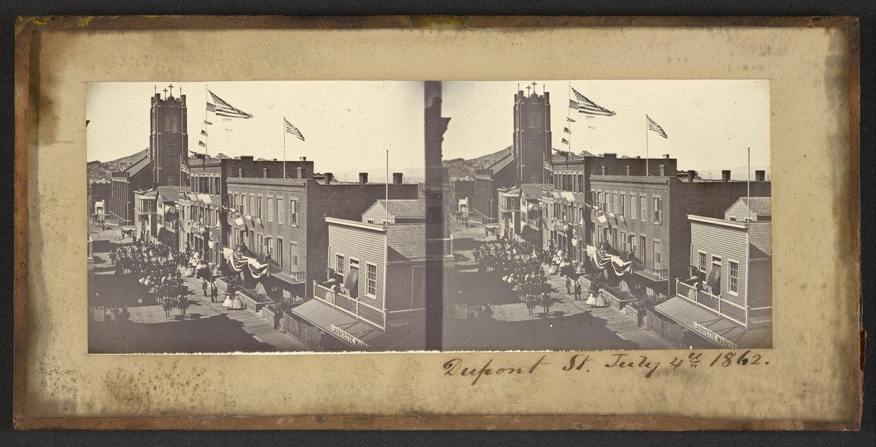 Dupont Street, 4. července 1862 od Carleton Watkins