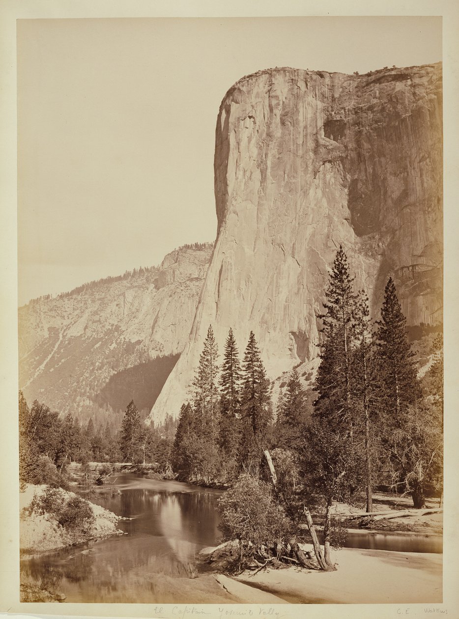 [El Capitan, Yosemitské údolí] od Carleton Watkins