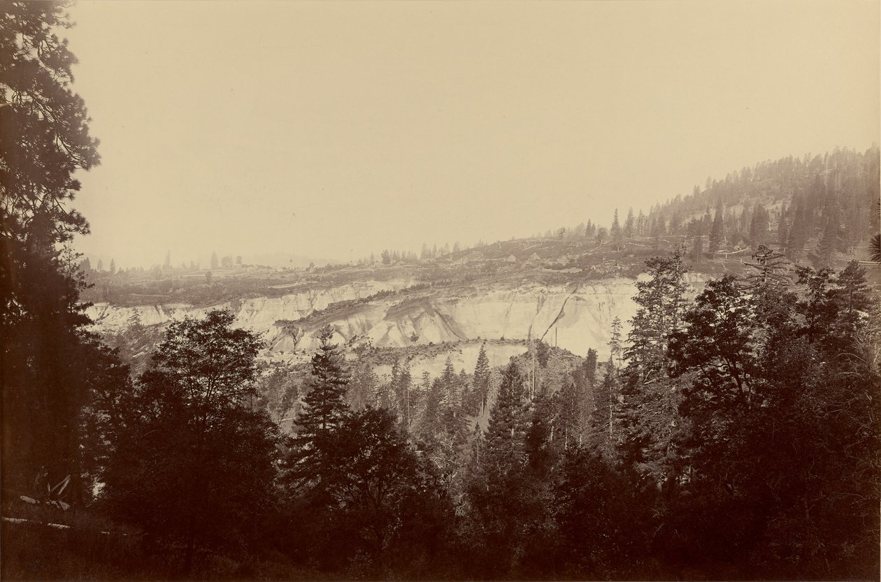 Celkový pohled, Relief Hill, Nevada, Co. od Carleton Watkins