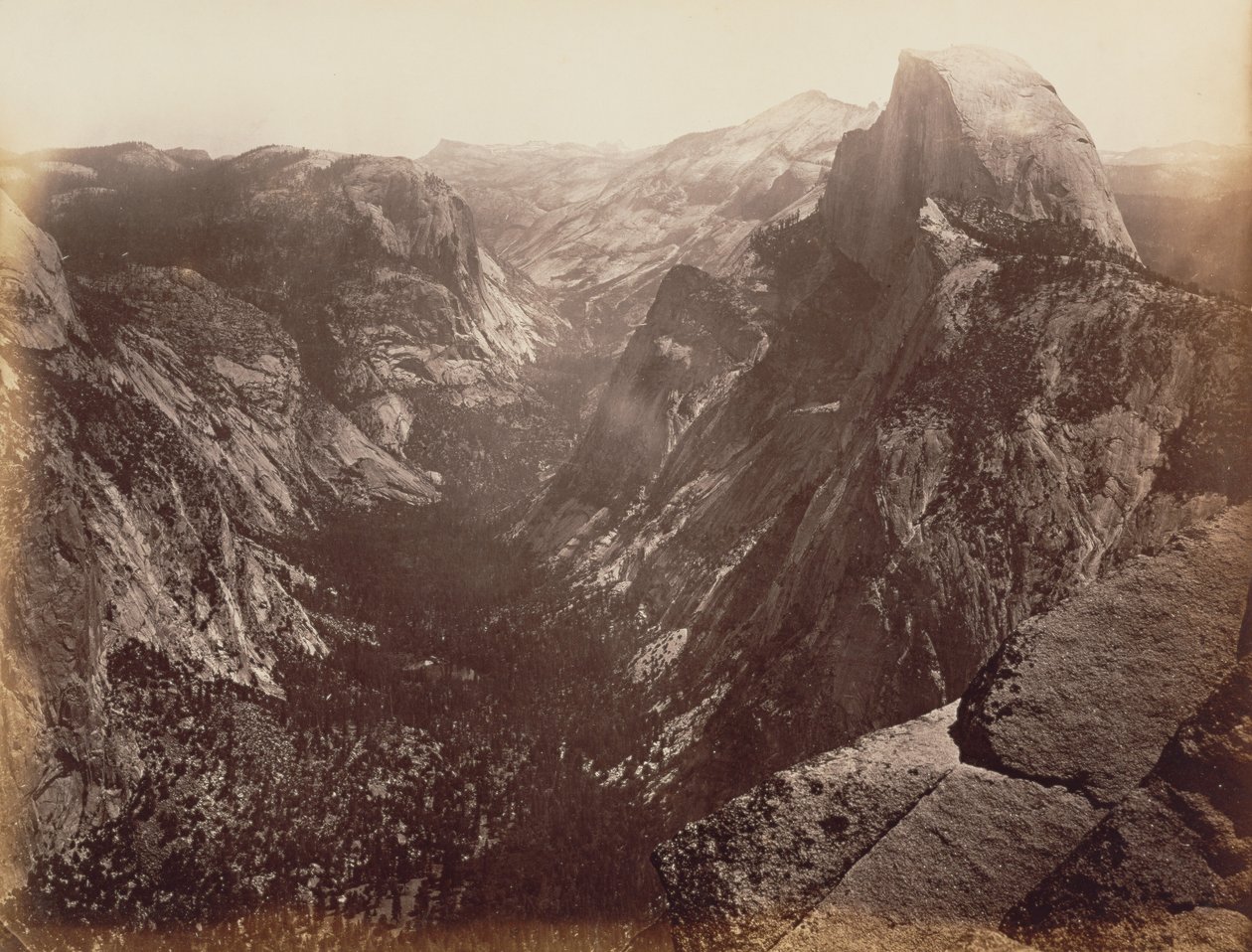 [Half Dome z Glacier Point] od Carleton Watkins