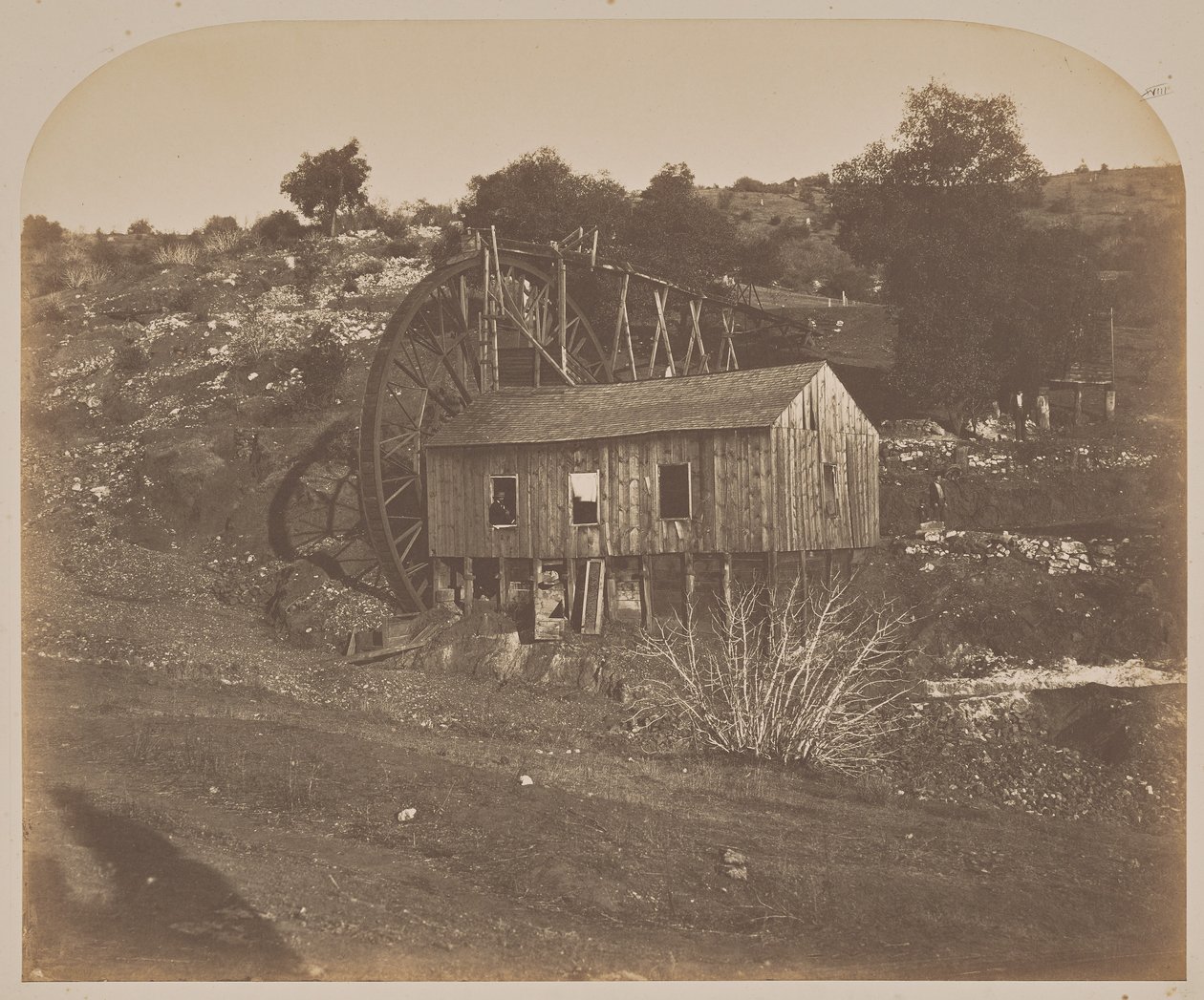 [Mlýn na Mariposa Creek] od Carleton Watkins