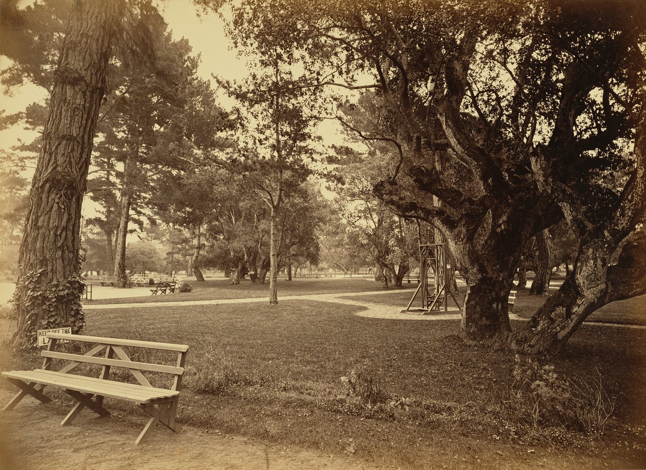 [Monterey, Kalifornie. Hotel Del Monte, Lawn View]. od Carleton Watkins