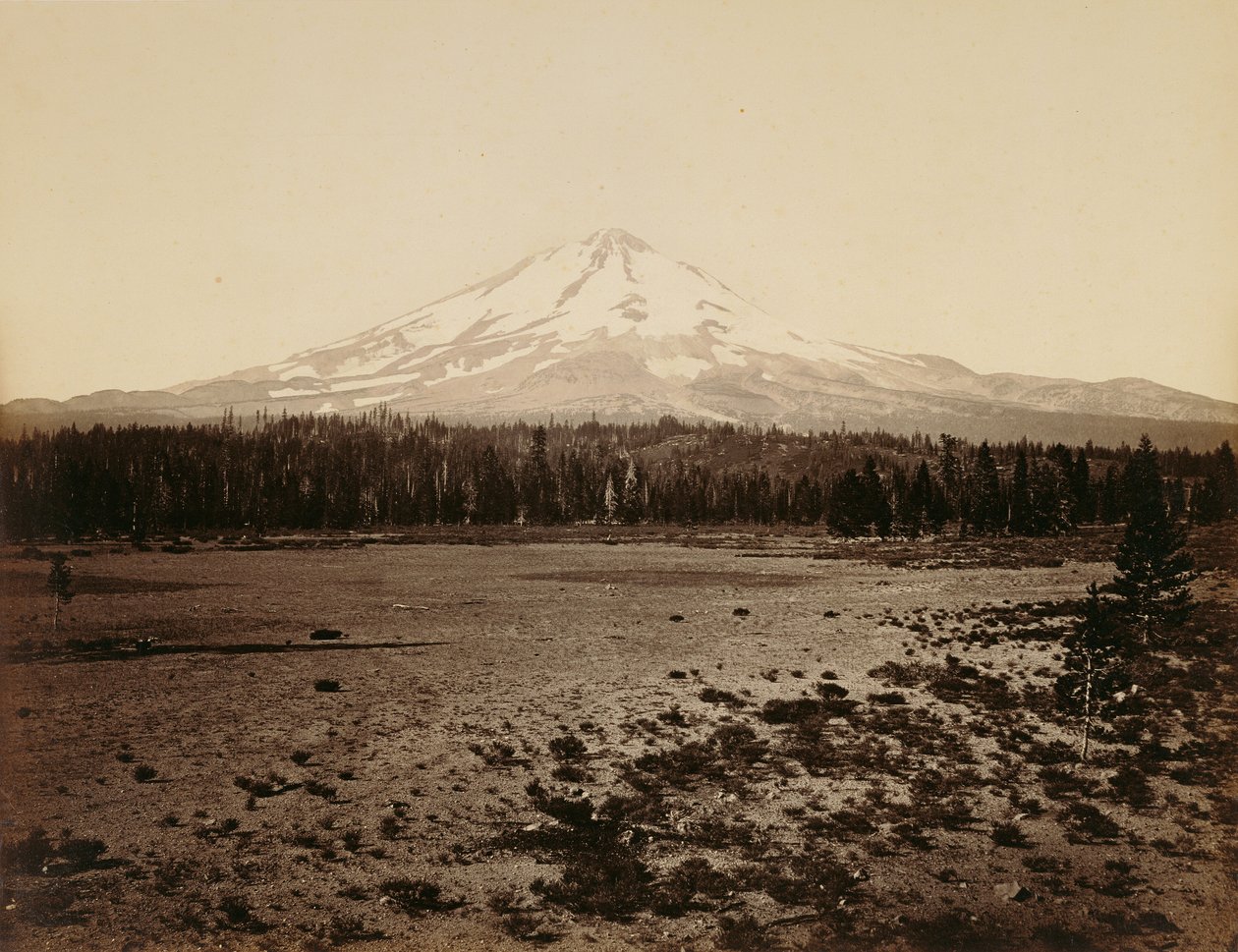 Mount Shasta od severu, Kalifornie od Carleton Watkins
