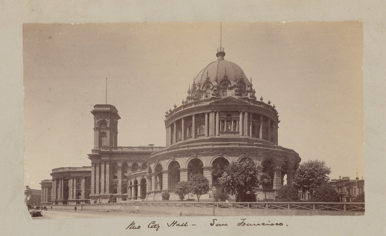 Nová radnice - San Francisco od Carleton Watkins