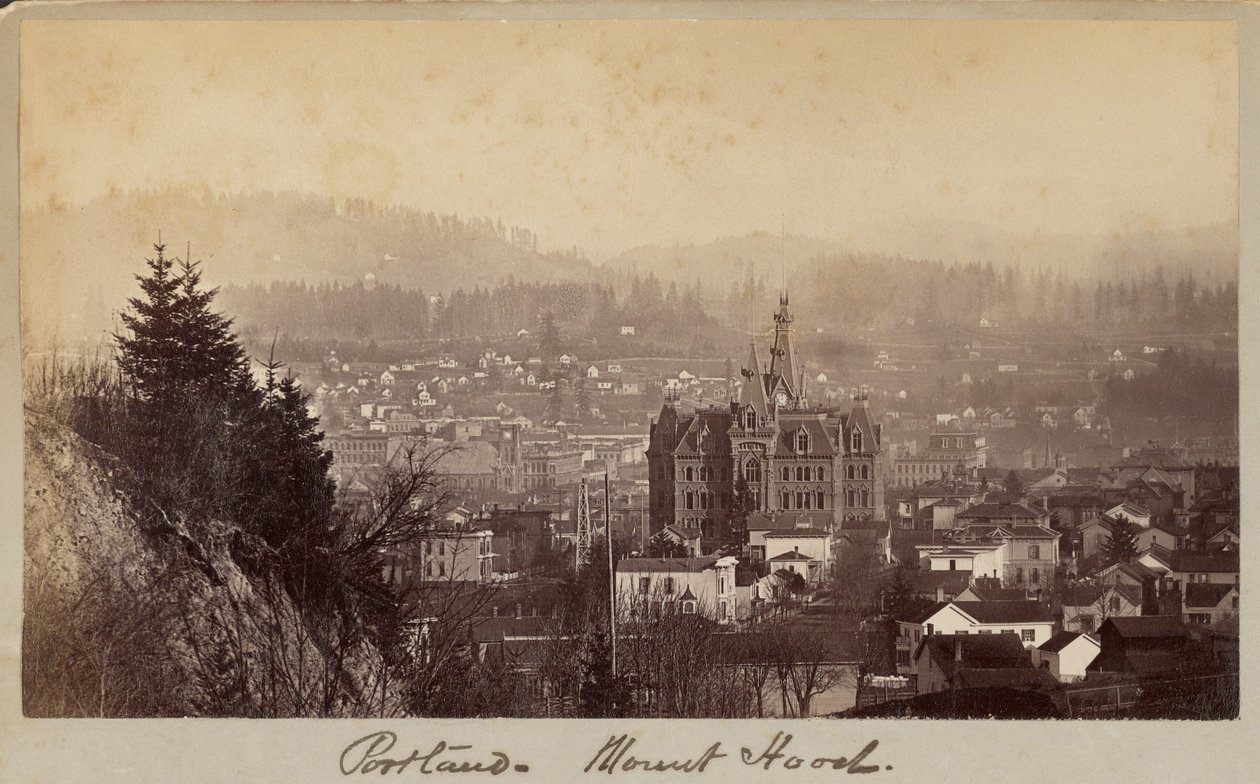 Portland - Mount Hood od Carleton Watkins