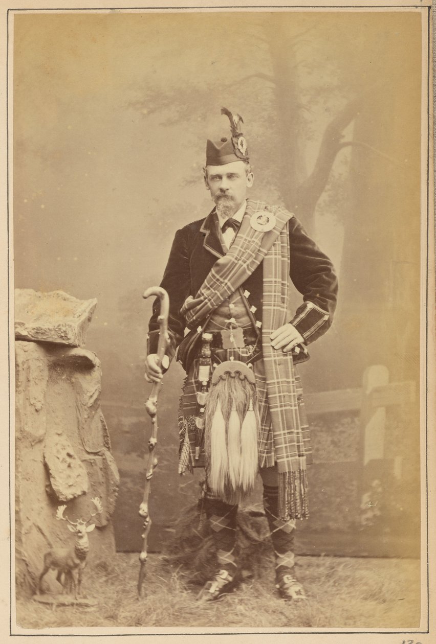 Portrét muže ve skotském kroji od Carleton Watkins