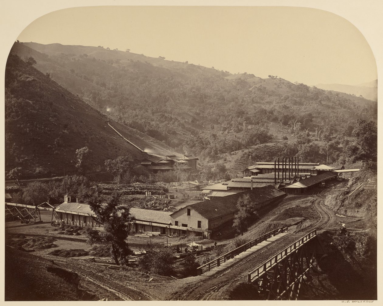 Hutní závody, New Almaden od Carleton Watkins