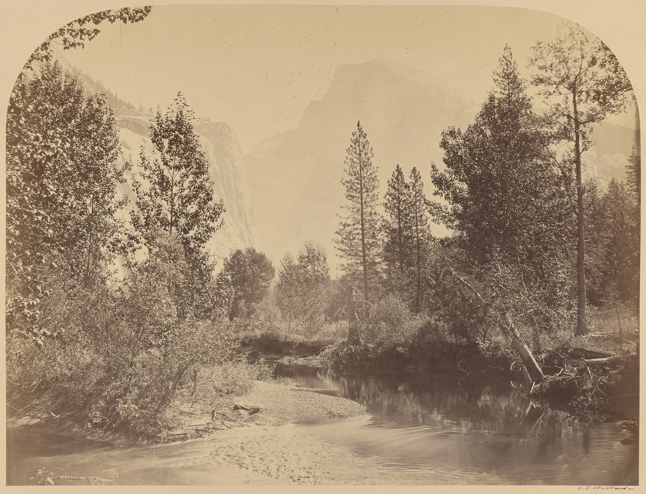 Tasayac - Half Dome - 4967 stop, Yo Semite od Carleton Watkins