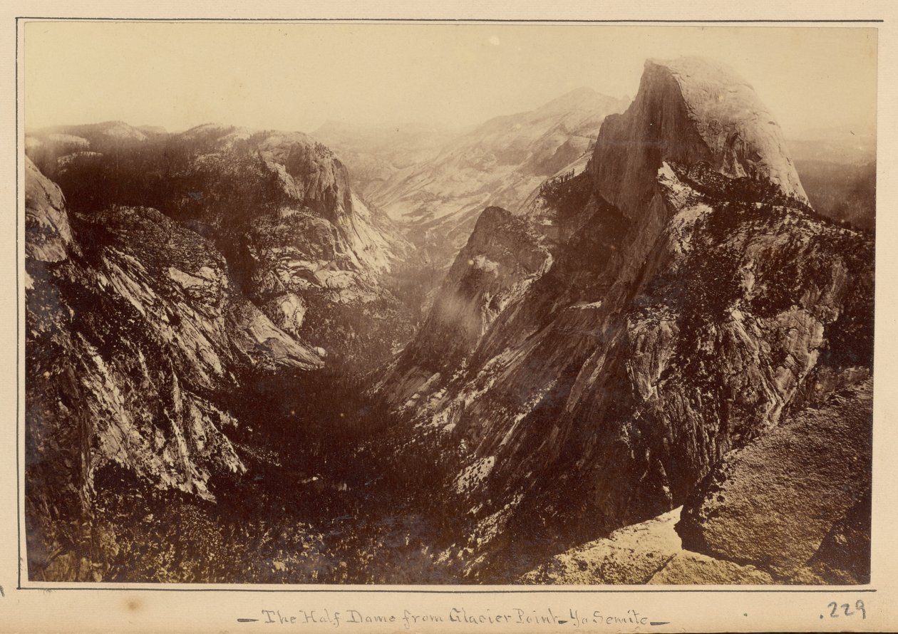 Half Dome z Glacier Point, Yosemite od Carleton Watkins