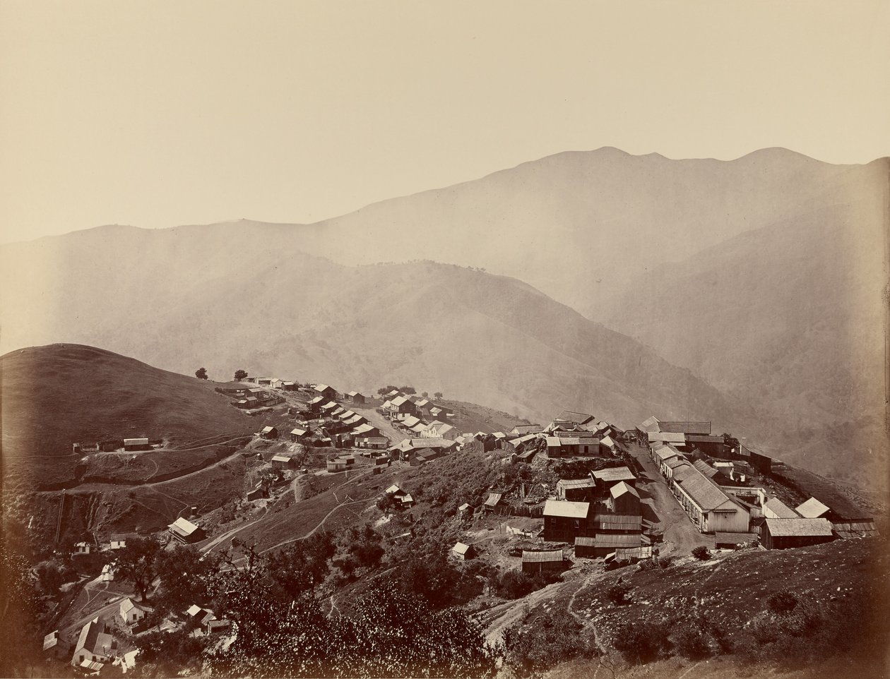Město na kopci, New Almaden od Carleton Watkins