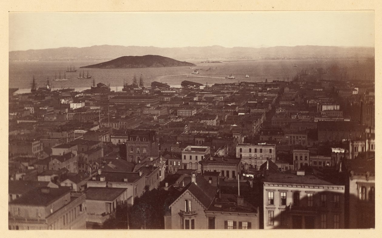 [Pohled z Cal St. Hill, S.F. / 3733] od Carleton Watkins