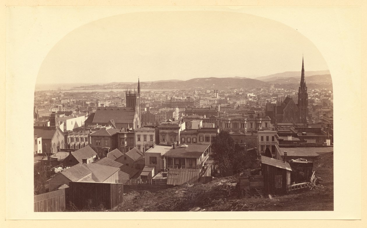 [Pohled z rezidence Chase Crockera směrem na jih, S.F.] od Carleton Watkins