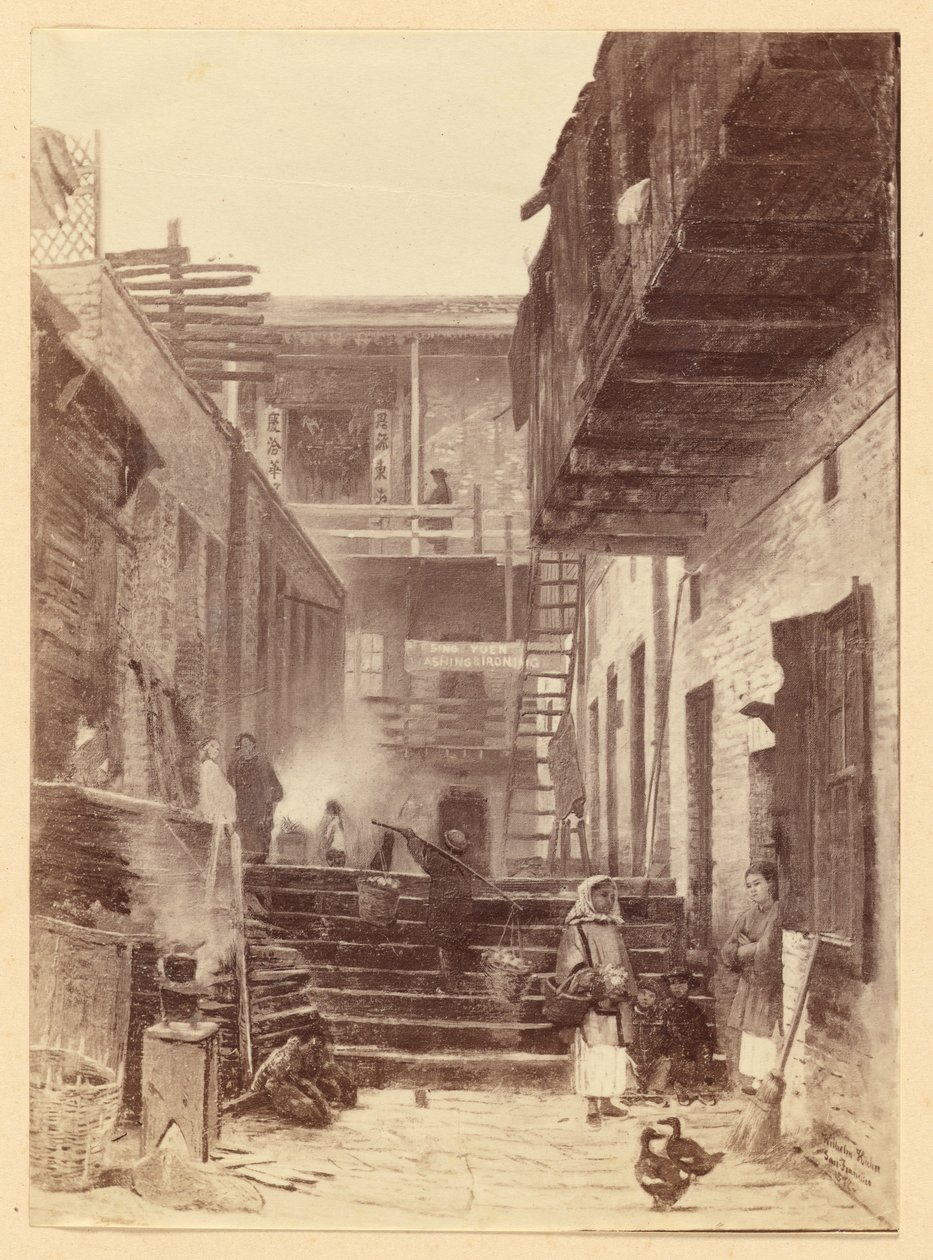 Pohled na Chinatown v San Francisku od Carleton Watkins