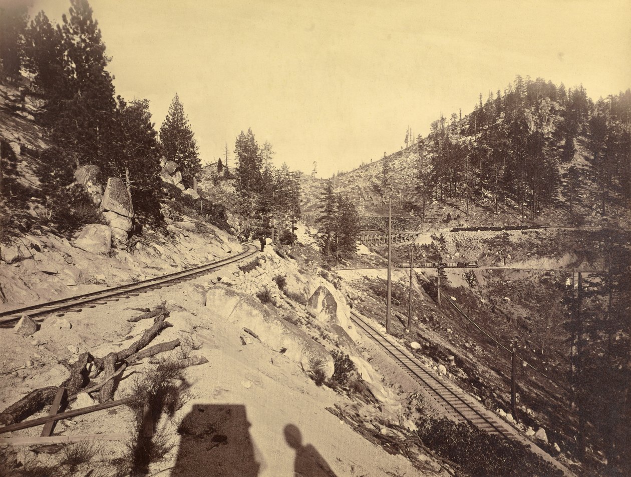 Pohled na jezero Tahoe od Carleton Watkins