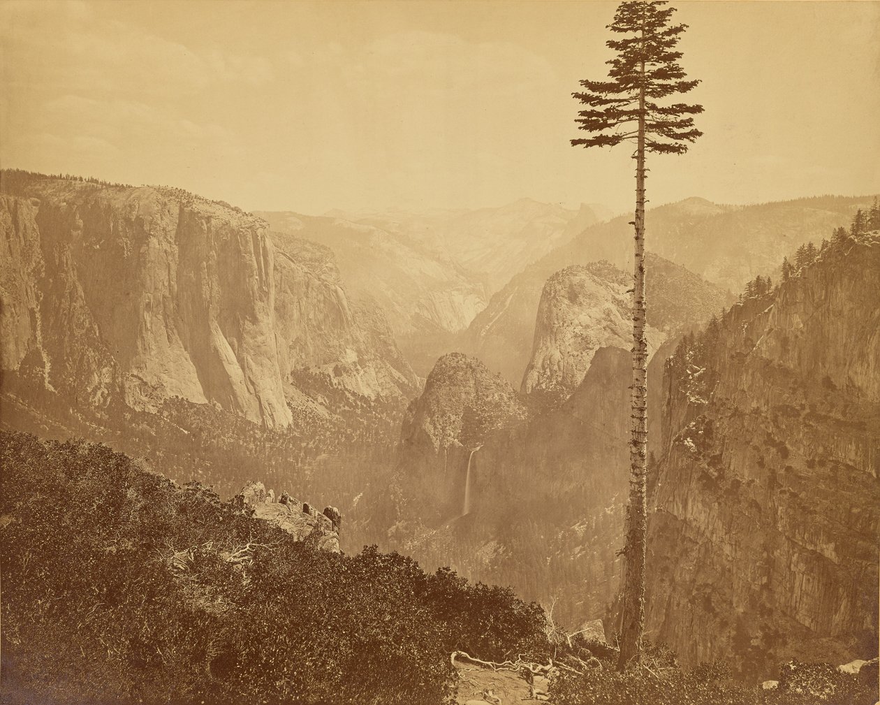 [Údolí Yosemite z turistické stezky Mariposa Trail] od Carleton Watkins