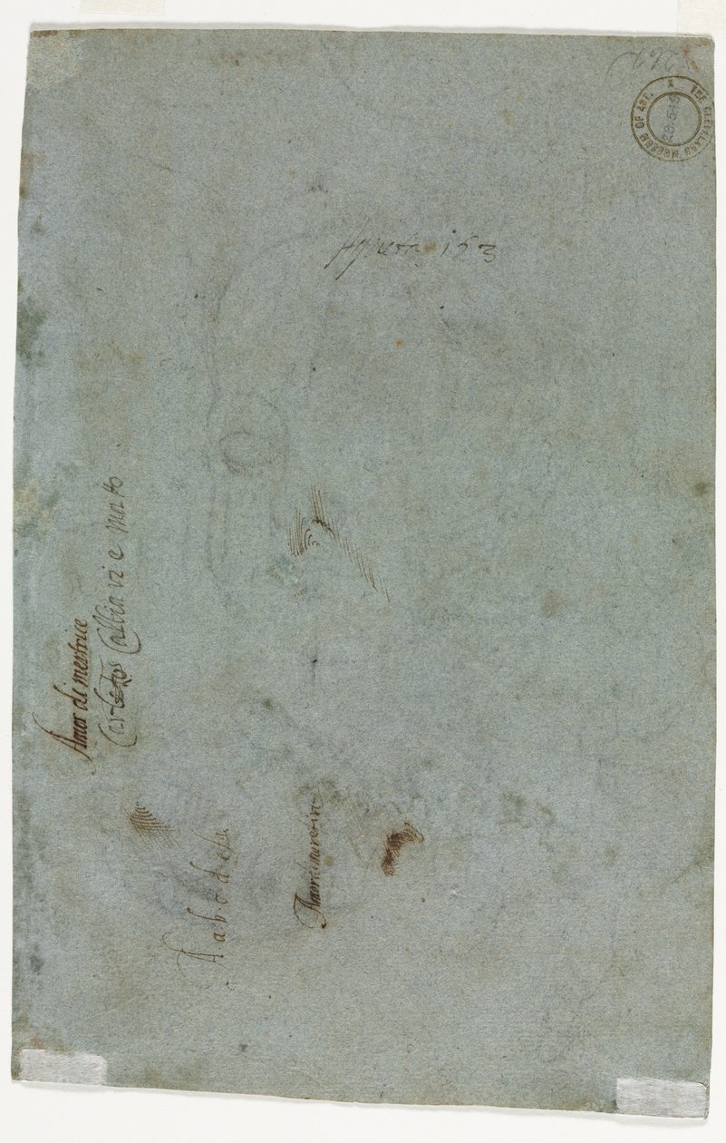 Verso Sketch of A Child