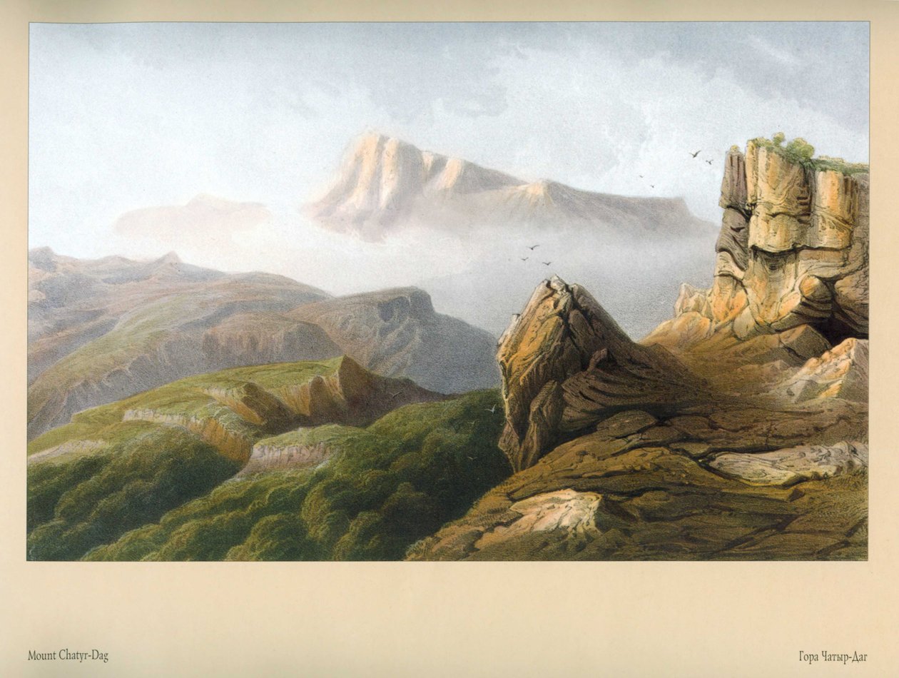 Carlo Bossoli. Mountain Chatyr-Dag od Carlo Bossoli