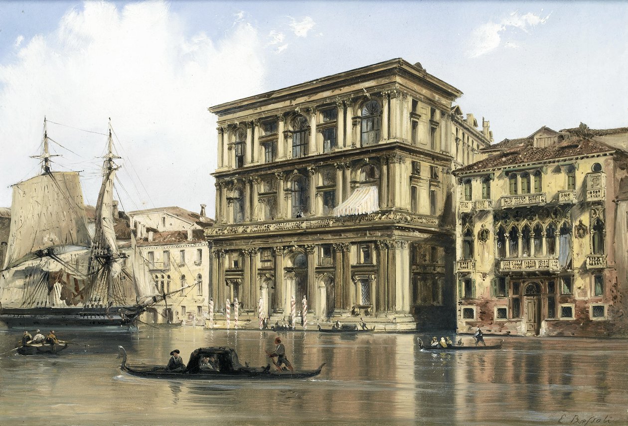 Na Grand Canal od Carlo Bossoli