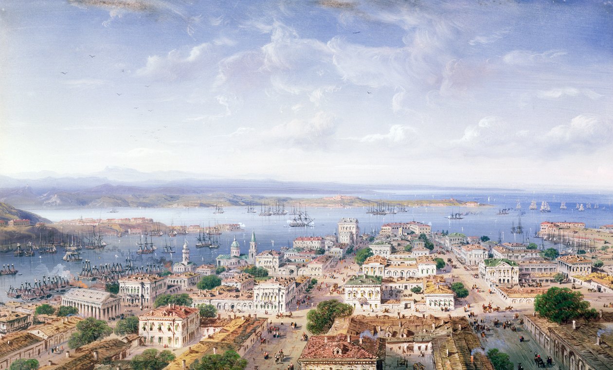 Pohled na Sebastopol od Carlo Bossoli