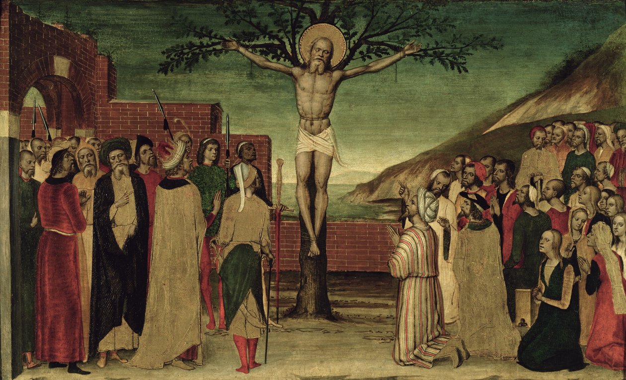 Ukřižování svatého Ondřeje od Carlo Braccesco