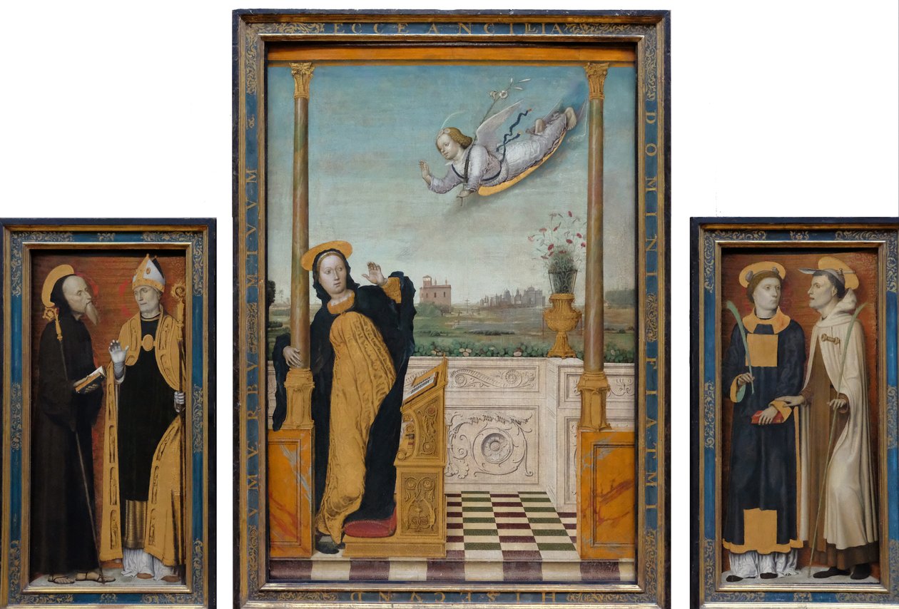 Triptych zvěstování od Carlo Braccesco