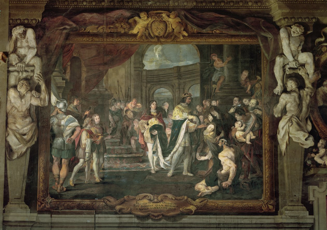 František I. (1494-1547) Dojemný pro královo zlo v Bologni od Carlo Cignani