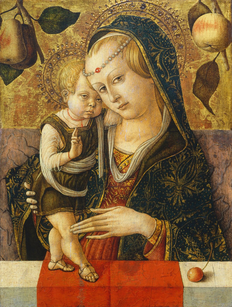 Madona s dítětem, asi 1490 (tempera na desce) od Carlo Crivelli