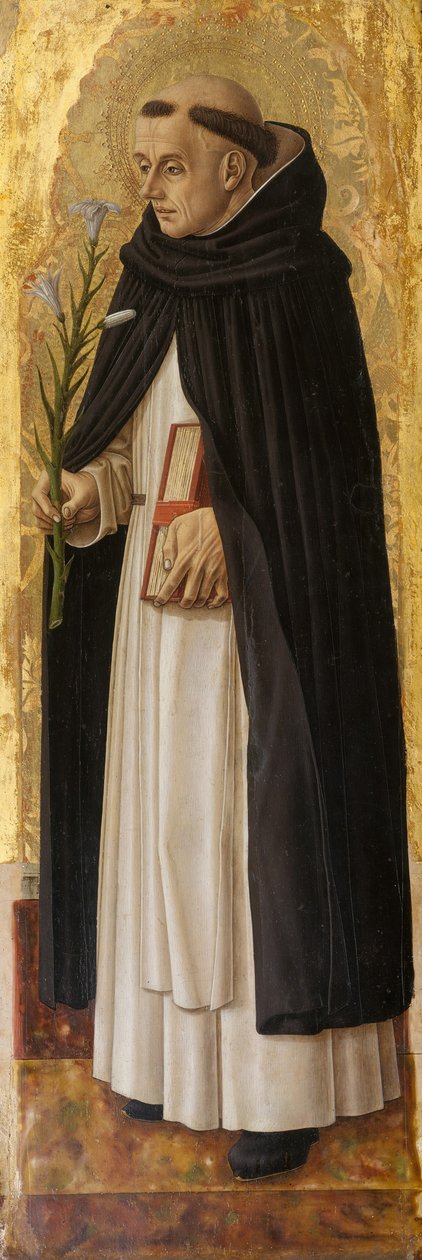 Svatý Dominik, 1472 (tempera na dřevě, zlatá půda) od Carlo Crivelli