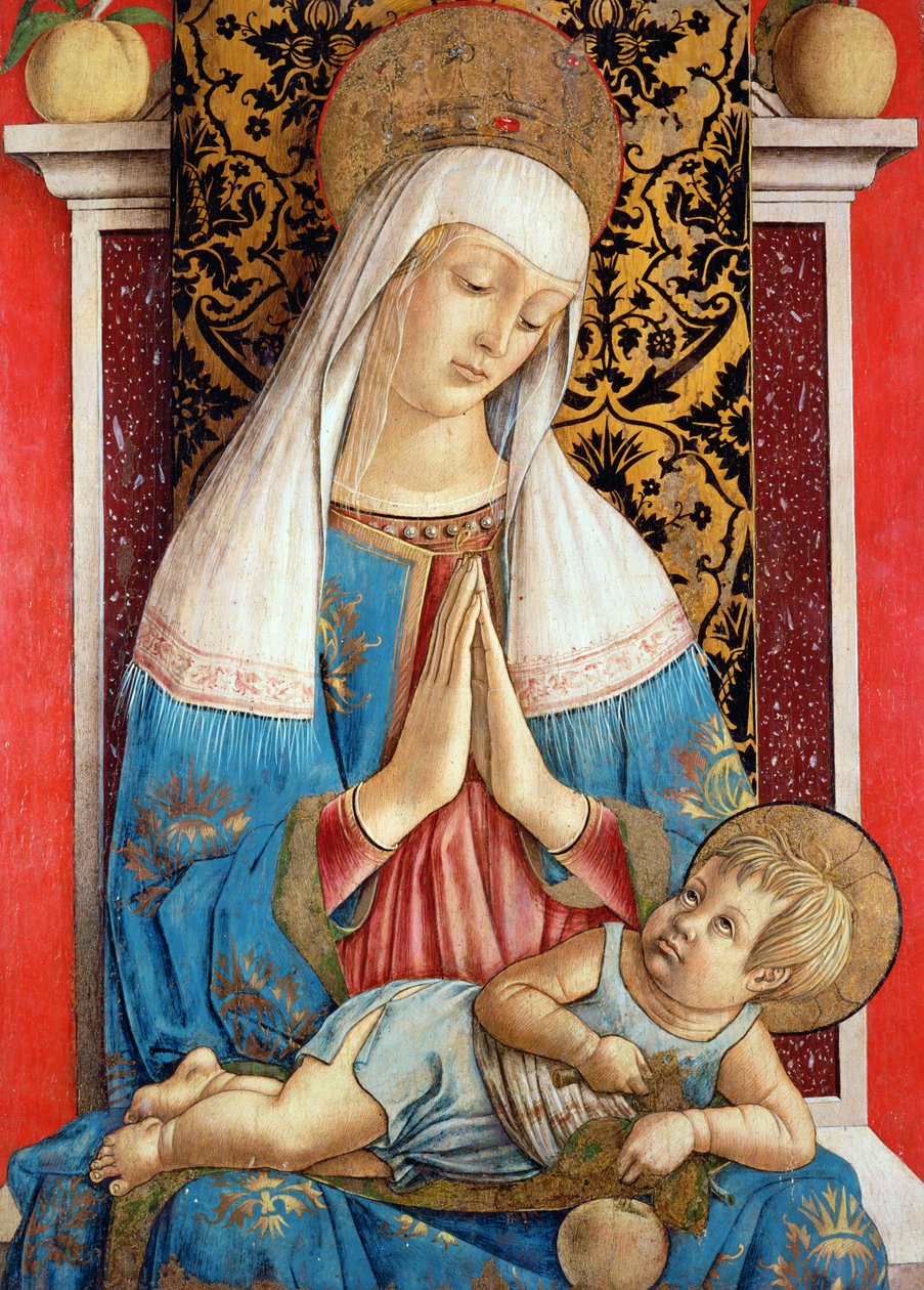Madonna od Poggio Brette (tempera na panelu) od Carlo Crivelli