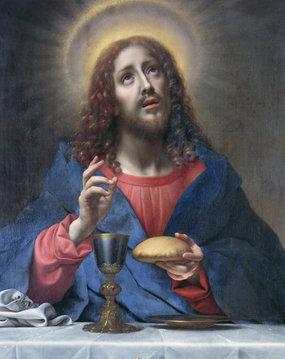 Kristus žehnající chléb od Carlo Dolci
