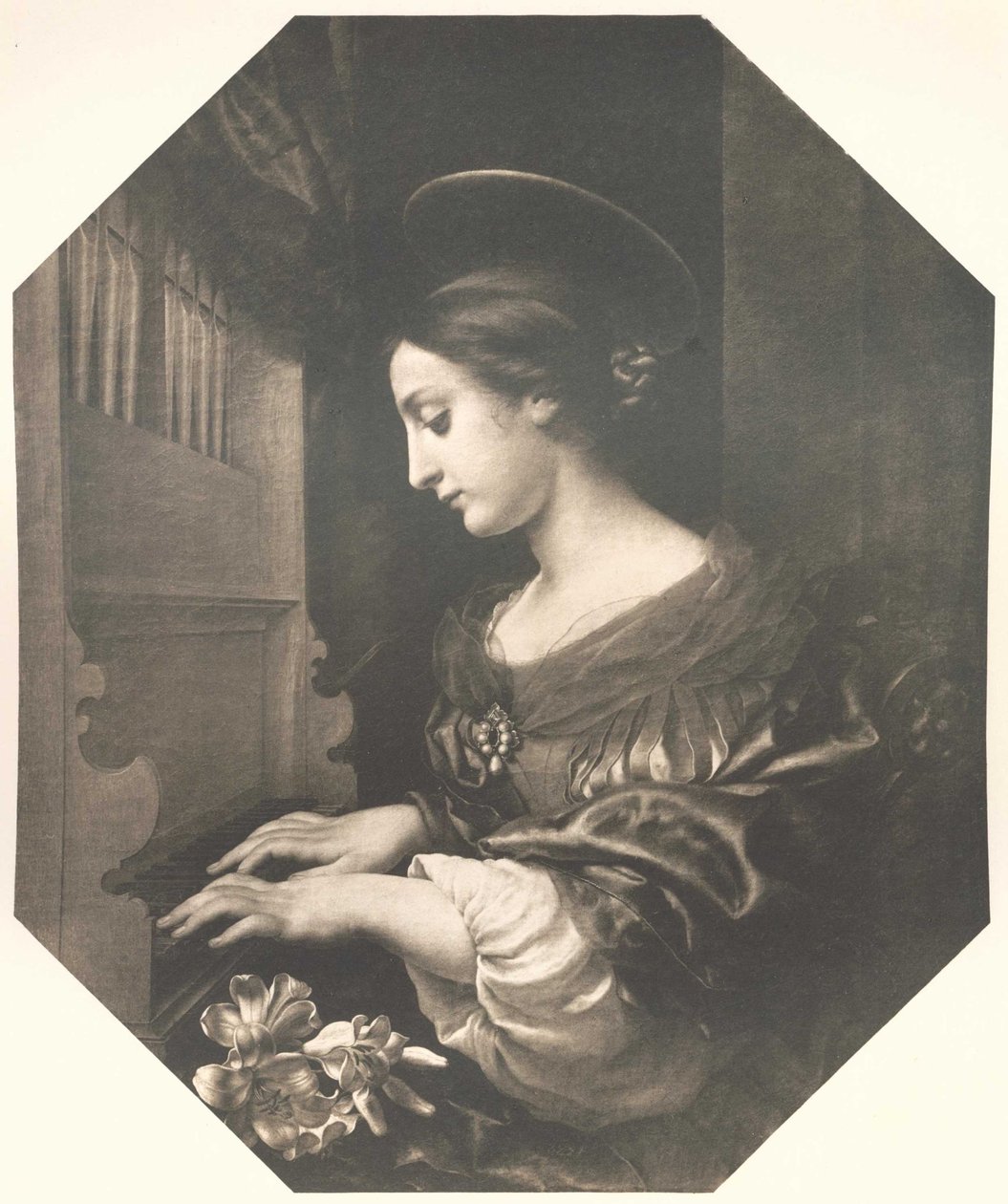 Svatá Cecílie od after Carlo Dolci
