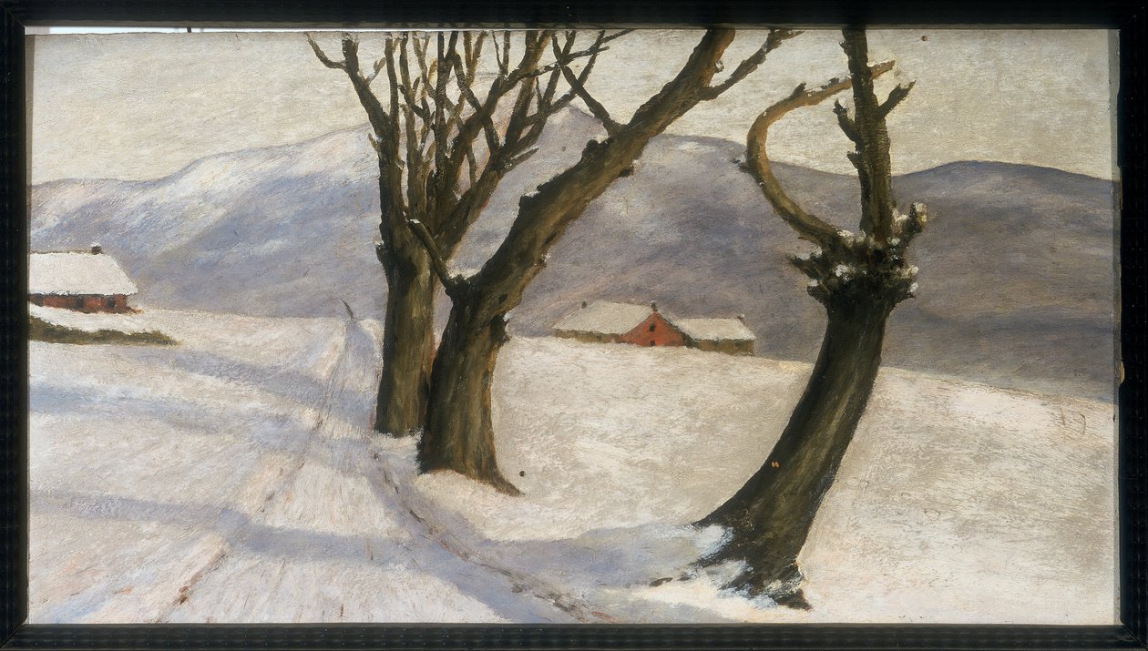 Zimní krajina, kolem roku 1920 od Carlo Ferrario