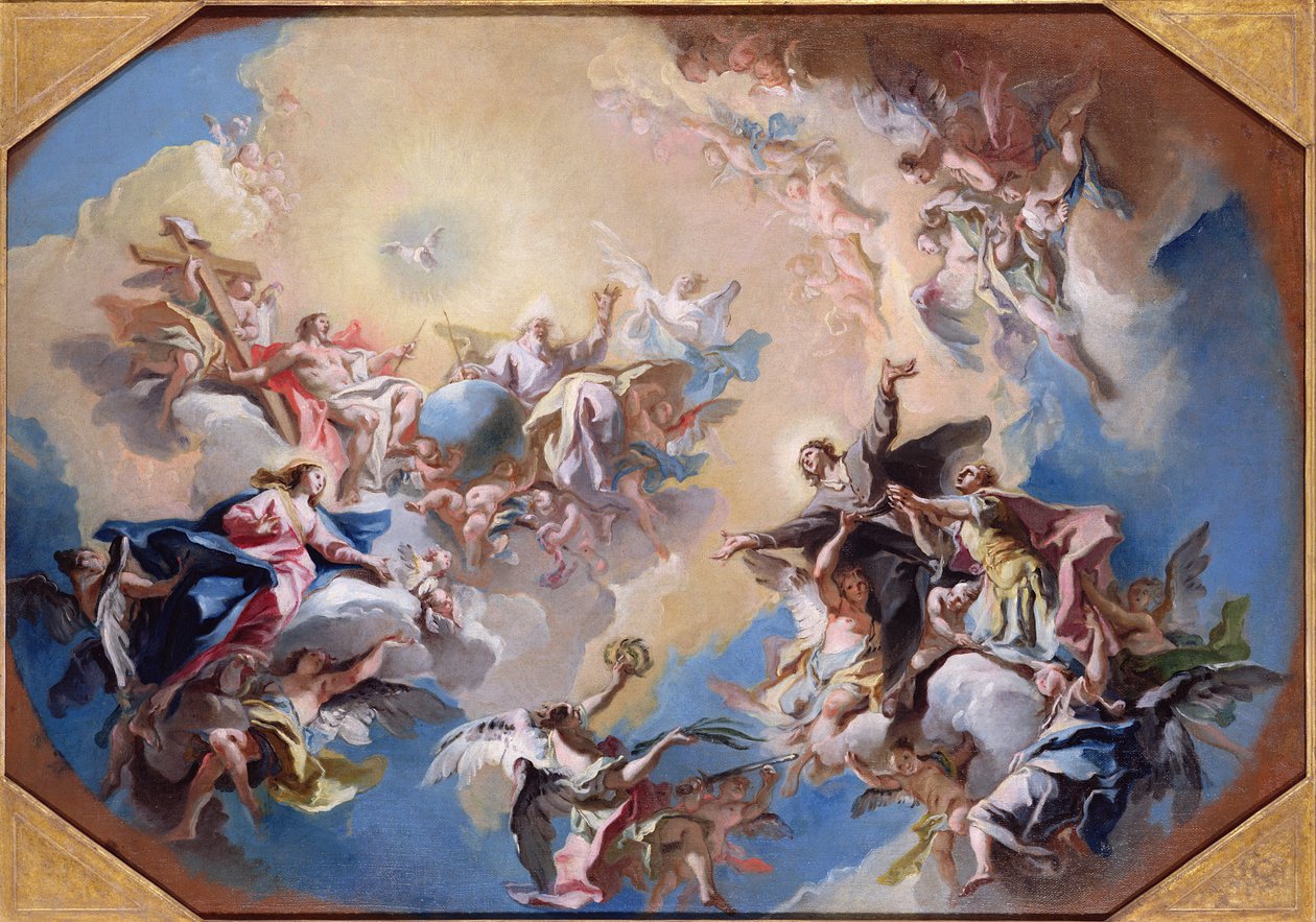 Oslava svatého Felixe a svatého Adauktusa od Carlo Innocenzo Carlone