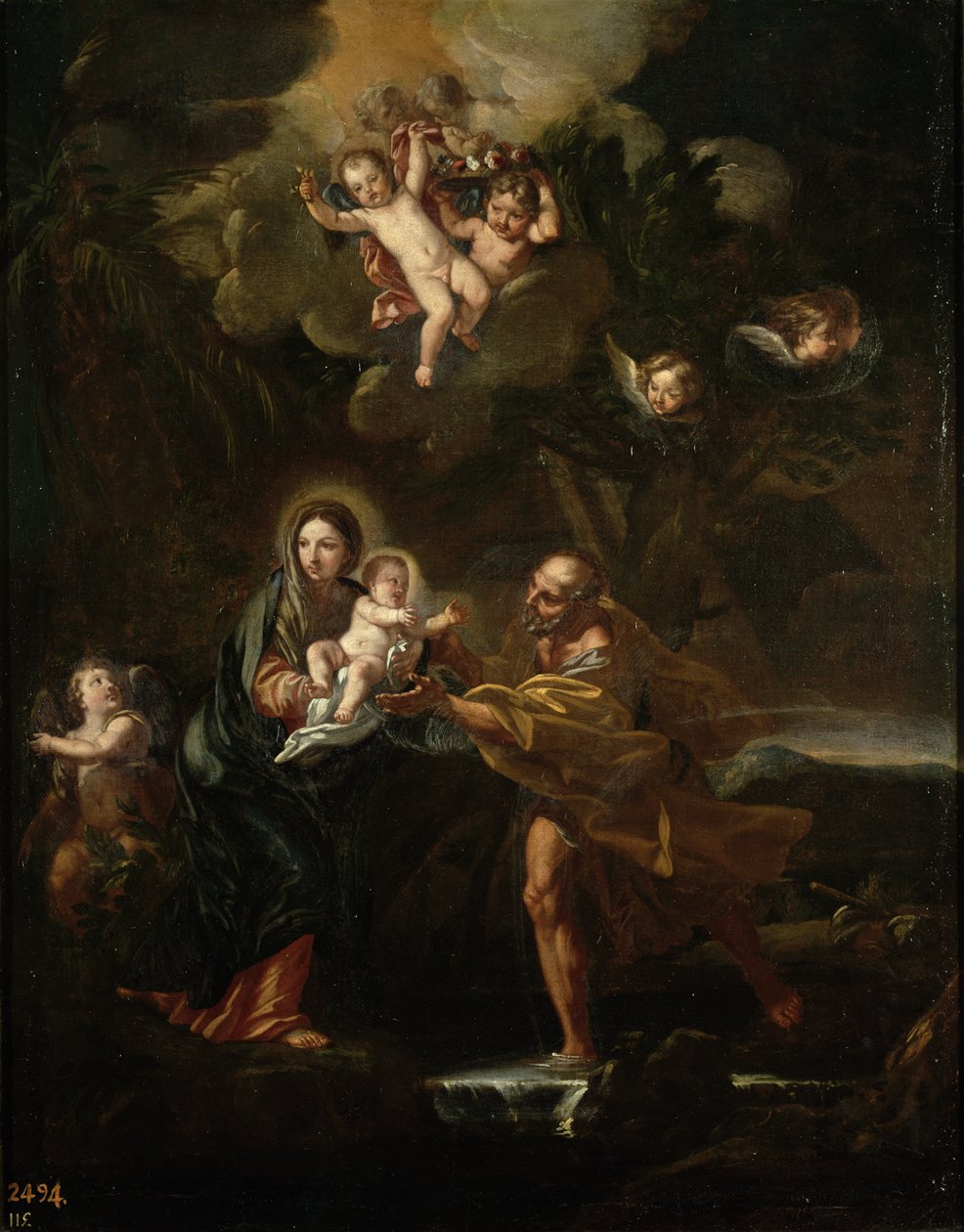 Útěk do Egypta od Carlo Maratta or Maratti