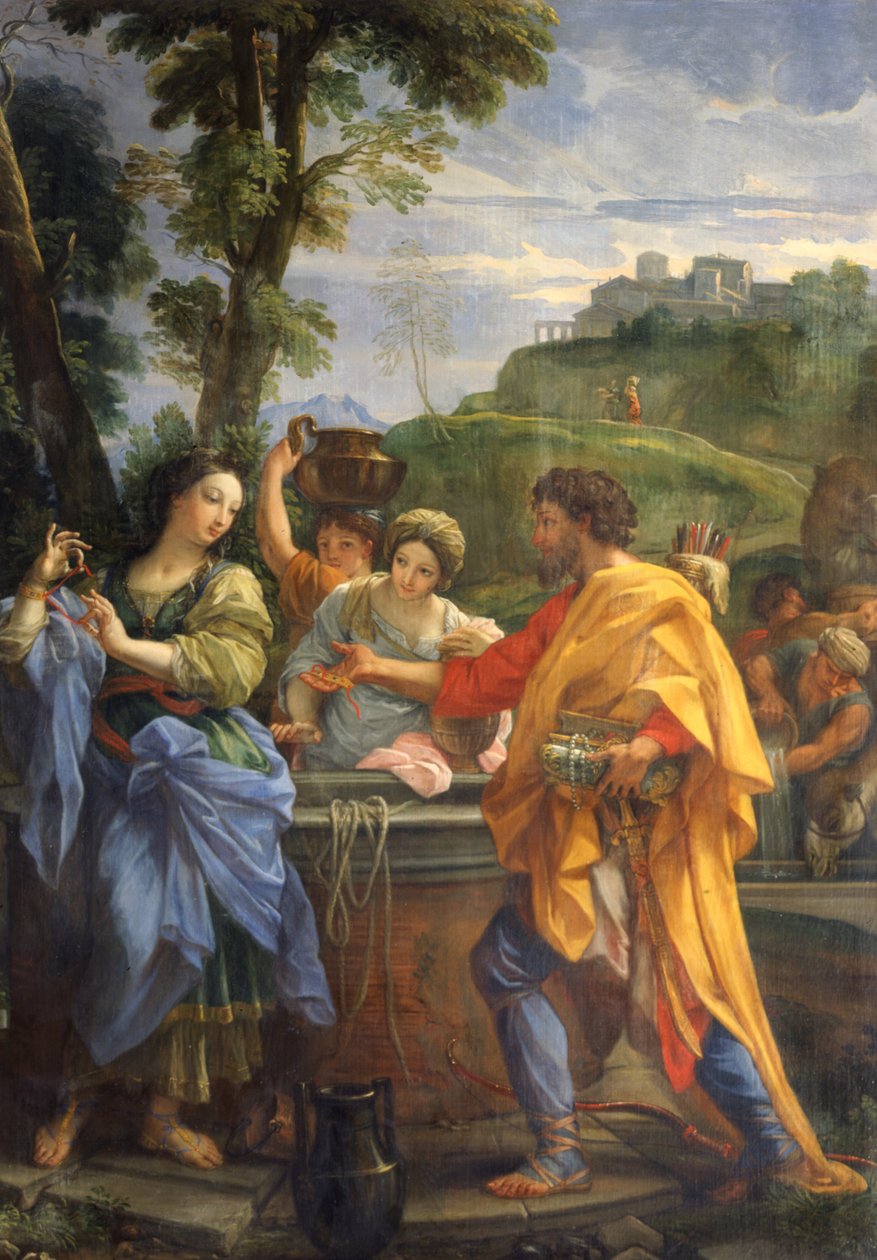 Abrahamův a Ráchelin služebník od Carlo Maratta or Maratti