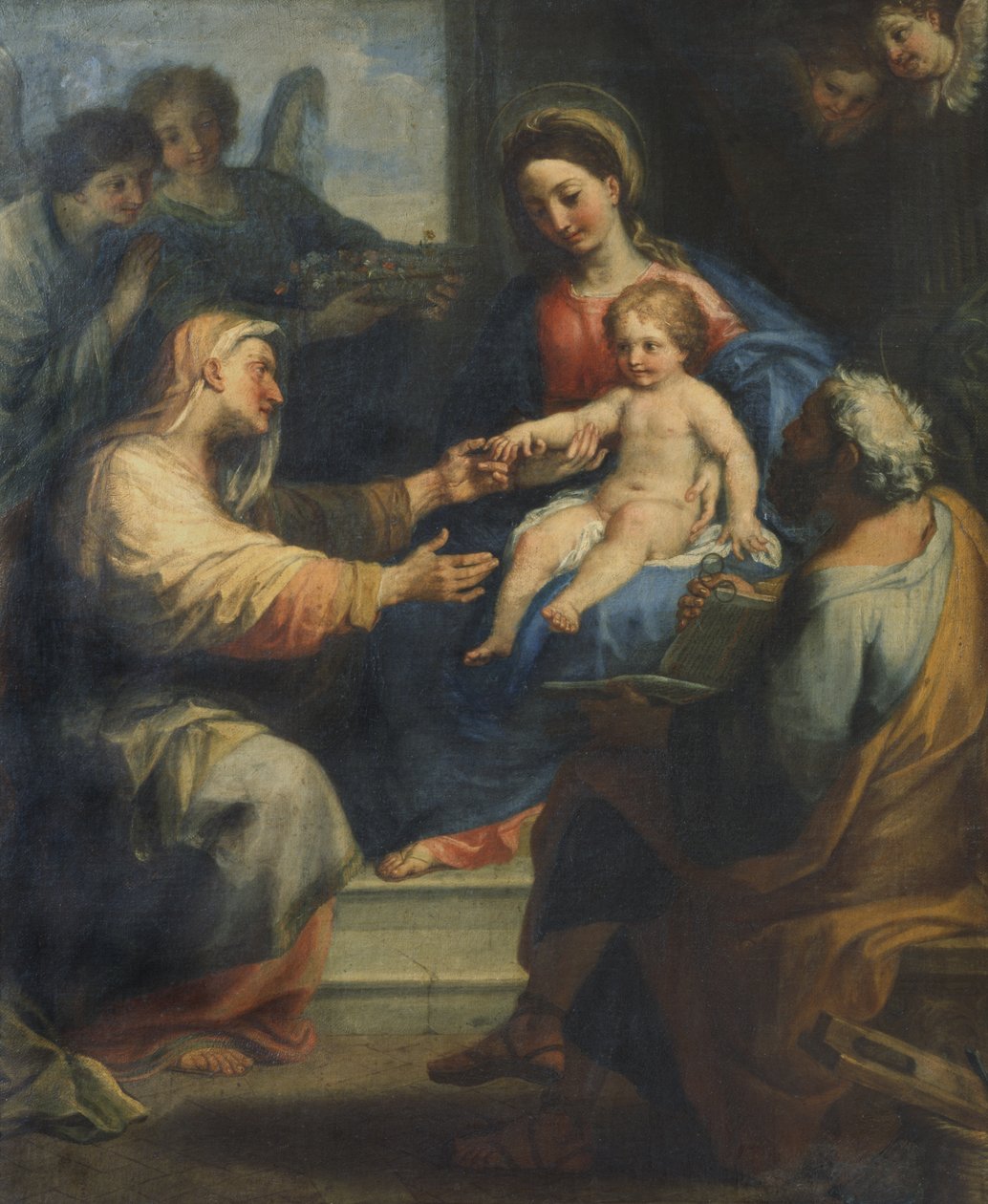 Panna Maria s dítětem a svatou Annou od Carlo Maratta or Maratti