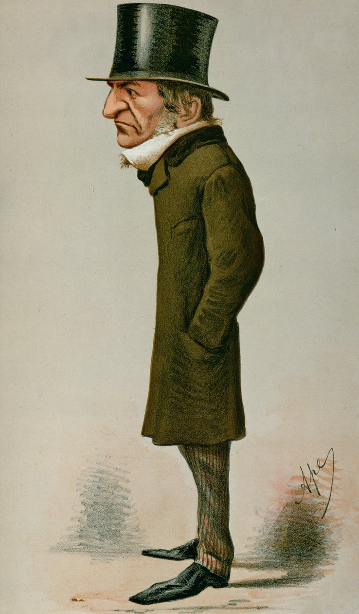 William Ewart Gladstone (1809-98) karikatura z Vanity Fair, 6. února 1869 od Carlo Pellegrini