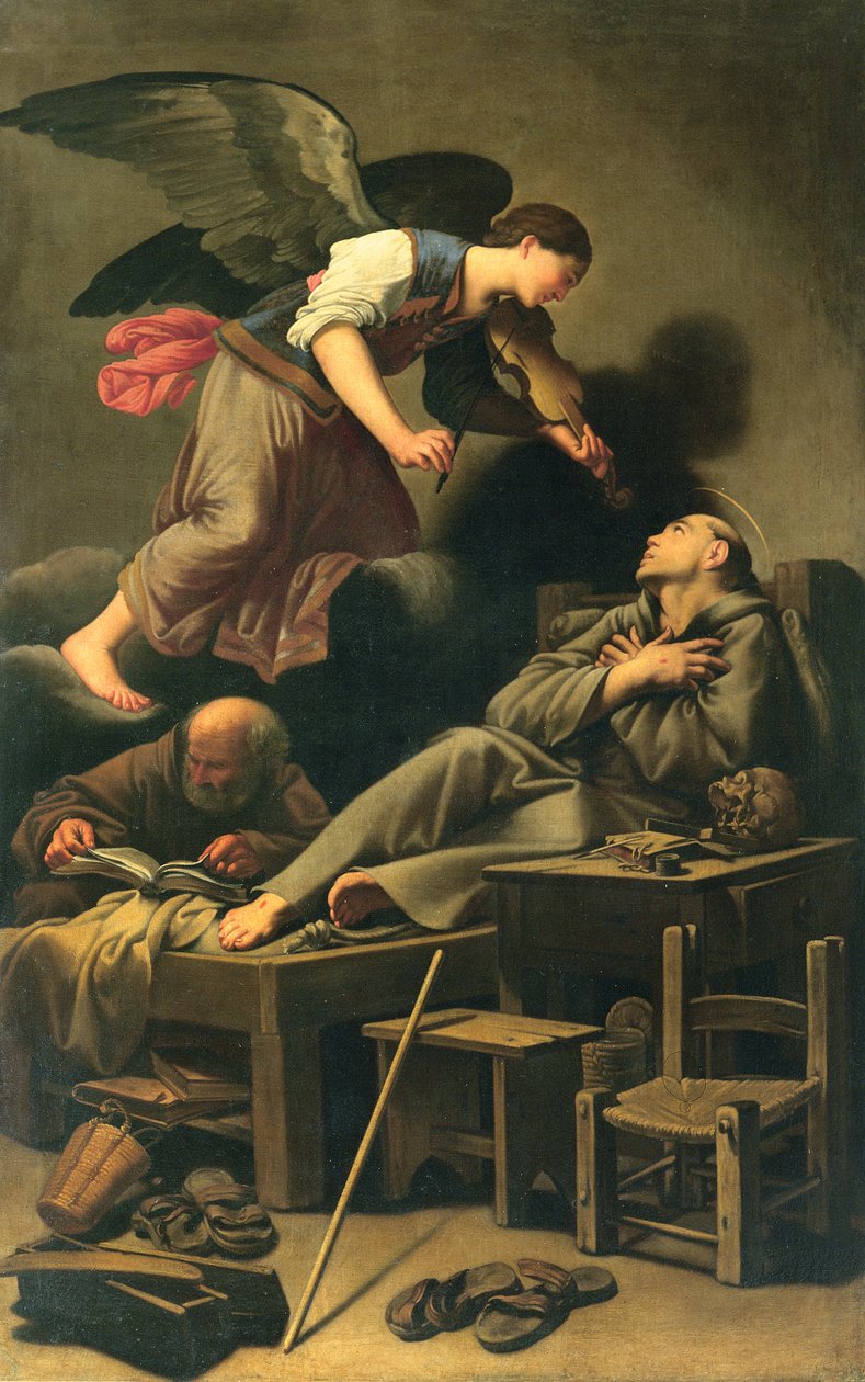 Extáze svatého Františka od Carlo Saraceni