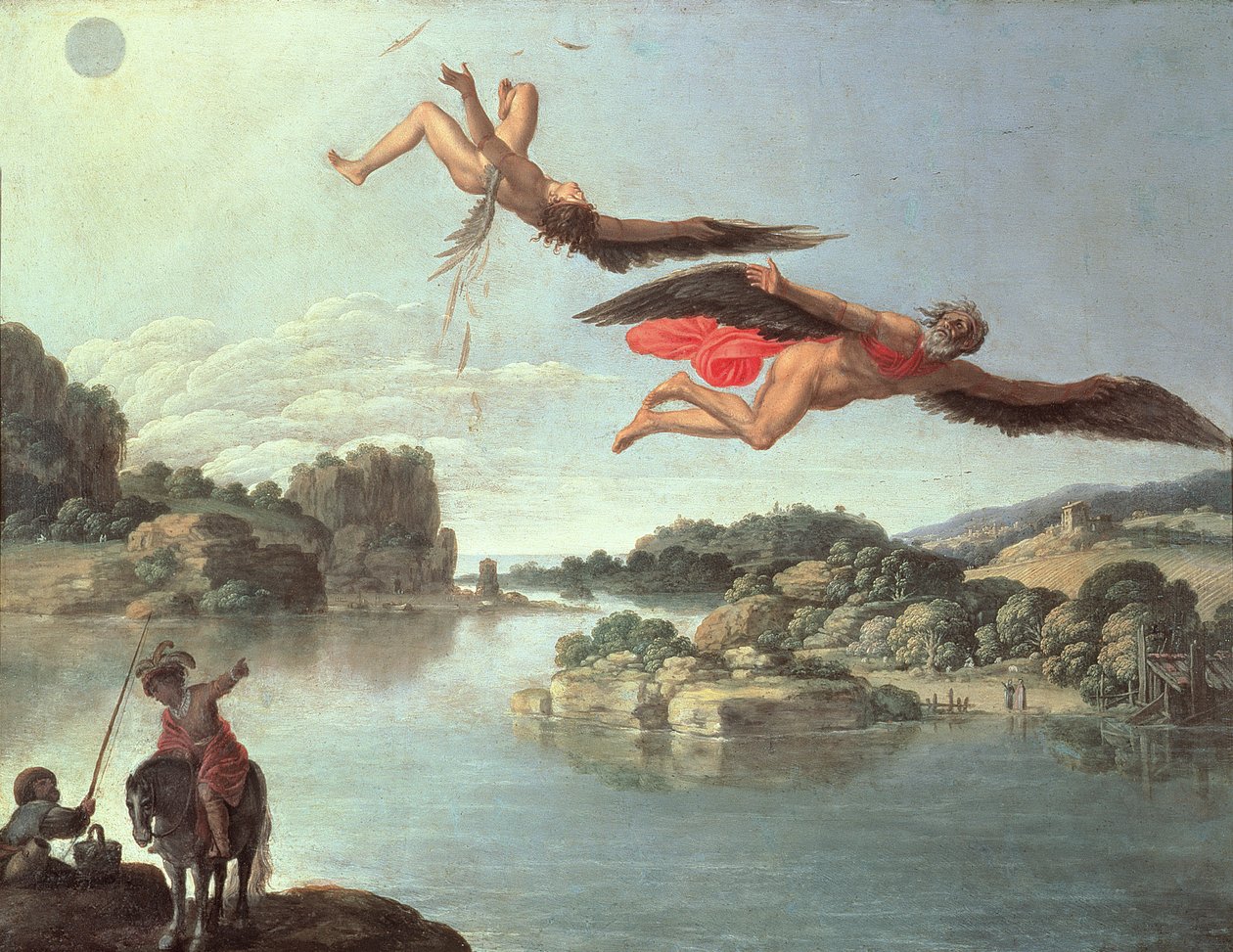 Ikarův pád od Carlo Saraceni