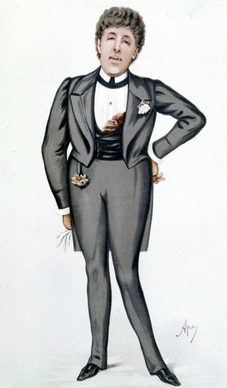 Kreslený film od Oscara Wildea (1854 - 1900) od Carla Pellegriniho (1839 - 1889) - v „“ Vanity Fair”” 24. května od Carlo Pellegrini
