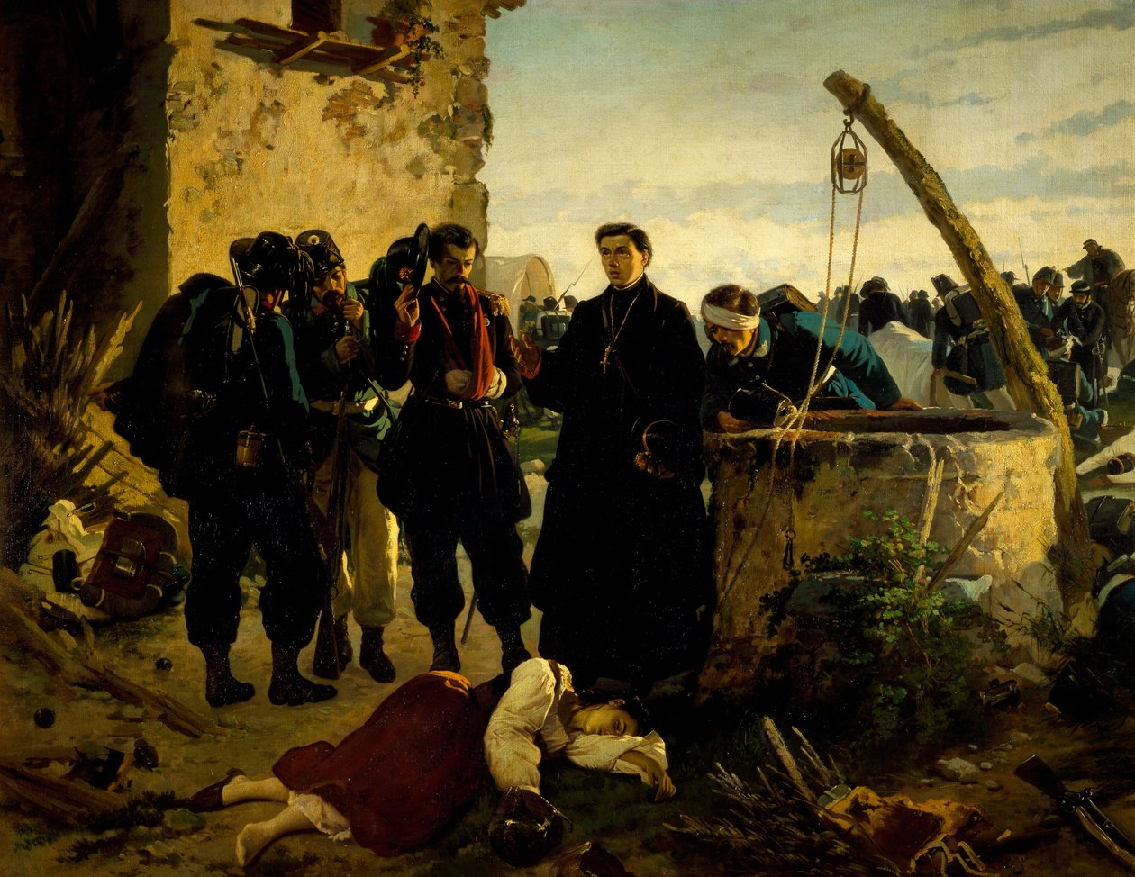 Anna Cuminello nalezena mrtvou několik dní po bitvě u San Martina v roce 1859 Carlo Ademollo (1825-1911) od Carlo Ademollo