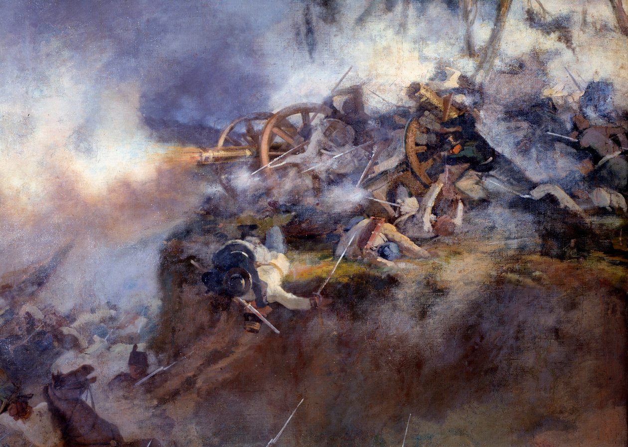 Bitva u san Martina dne 24. června 1859 (Detail Painting od Carlo Ademollo